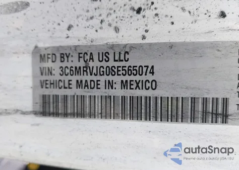 2025 Ram Promaster 3500 Cargo Van Tradesman High Roof 159 Wb Ext z USA, uszkodzony, nr VIN 3C6MRVJG0SE565074